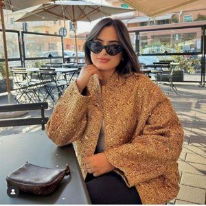 ZARA SEQUIN JACKET ZW COLLECTION